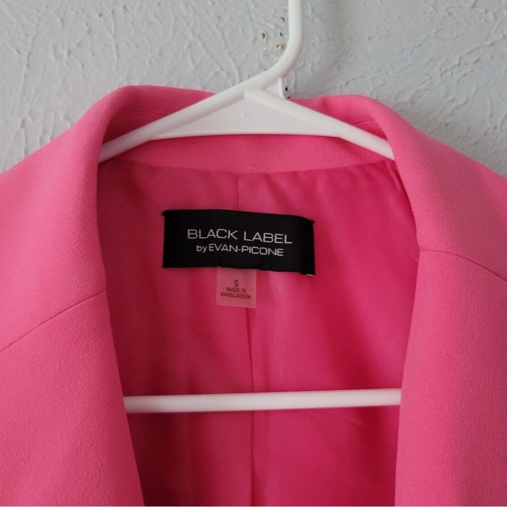 Black label by Evan Picone Pink Blazer Structured Suit Jacket - Picture 3 of 6